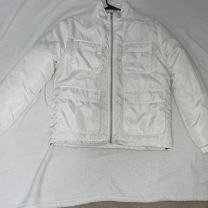 Men’s bomber jacket sz M white